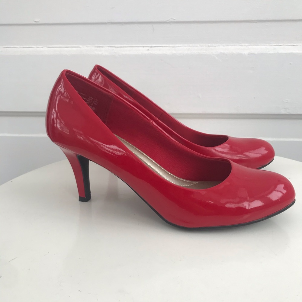 Red Patent Leather Pumps